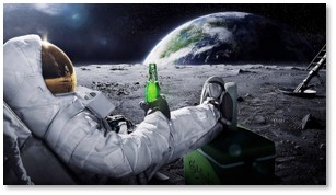 Astronaut with Soda